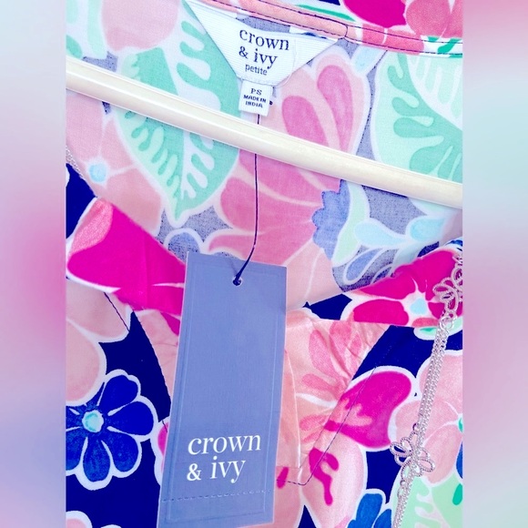 New crown & ivy, w/Pockets Sz-SP Joyful Colors Flowers, Super Soft & Lightweight - Picture 13 of 16